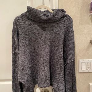 Free People Grey Turtleneck